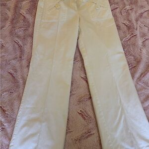 Ann Taylor Loft White Jeans Button-Front Trousers No spots Never worn small